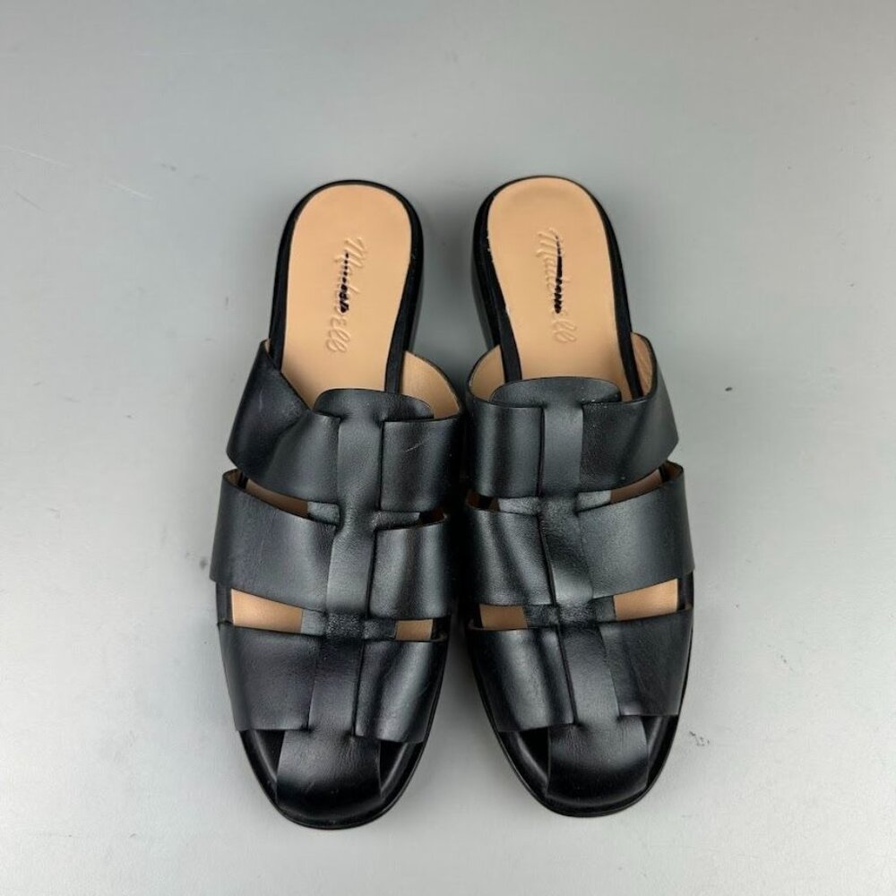 Madewell The Dixson Fisherman Mule in True Black - Picture 5 of 9